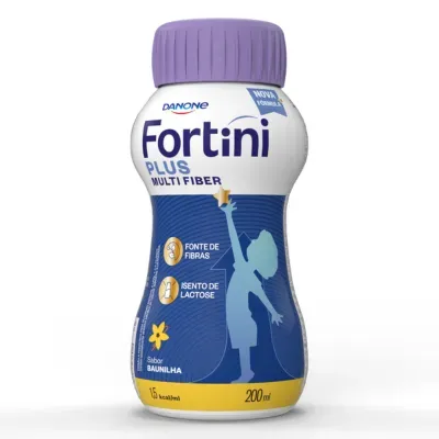 Suplemento Infantil Multi Fiber Sabor Baunilha Fortini 200Ml